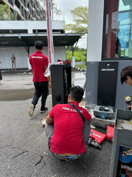 KUCHING HIKVISION BARRIER GATE INSTALLATION