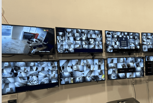 kuching cctv installation hikvision at podium