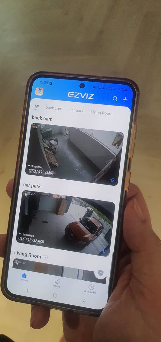 stephen yong kuching installation cctv ezviz wireless alarm camera